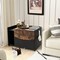 Cat Litter Box Enclosure Furniture with Drawer Ventilated Cabinet Black Coffee